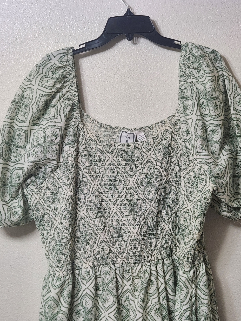 Anthropologie Lea Maxi Milk Maid Dress 3X Smocked Peasant Cottage 100% Cotton - Picture 3 of 10